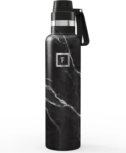 IRON °FLASK Frasco de hidratación para acampar y senderismo con boquilla, botella de agua deportiva de acero inoxidable con aislamiento de boca