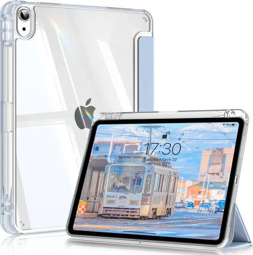 Miniatura 14 de Compatible con iPad (A16) de 11ª generación de 11 pulgadas 2025, funda para iPad de 10.9 pulgadas 2022, parte trasera transparente y cubierta