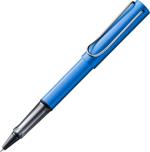 Lamy AL-star oceanblue - Bolígrafo con mango ergonómico transparente y ancho de línea M - cuerpo ligero de aluminio - incluye recarga de bola M 63