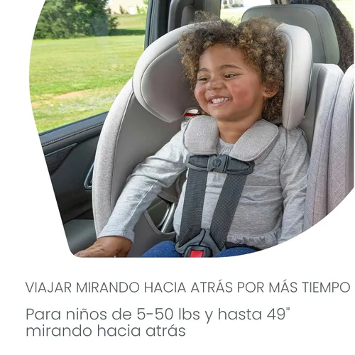 Miniatura 8 de Britax One4Life - Asiento de automóvil delgado todo en uno, hasta 10 años de uso con orientación trasera, orientación hacia adelante y modos