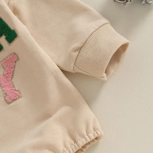 Miniatura 3 de Kupretty Ropa de otoño e invierno para bebé recién nacido, sudadera con bordado de Papá Noel, mameluco de Navidad con burbujas