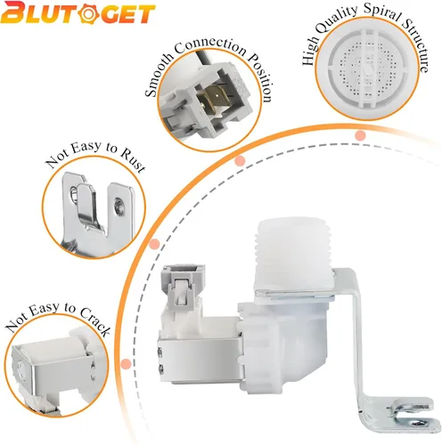 Miniatura 2 de Blutoget WD15X24213 WD15X22999 WD15X26140 - Válvula para lavavajillas GE, compatible con lavavajillas GE, sustituye a 4547181 AP6286892 PS12342758