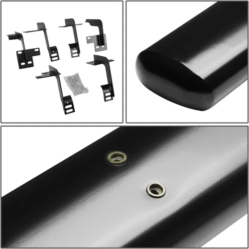 Miniatura 3 de Auto Dynasty Estribos de barra Nerf de 5 pulgadas de tubo ovalado compatibles con Ram 1500 Crew Cab 19-20, acero inoxidable, recubrimiento en polvo