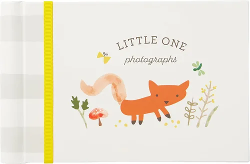C.R. Gibson BP73-24546 Little One Woodland - Álbum de fotos de libro de brag de género pequeño, 7.25 pulgadas de ancho x 4.5 pulgadas de largo, con