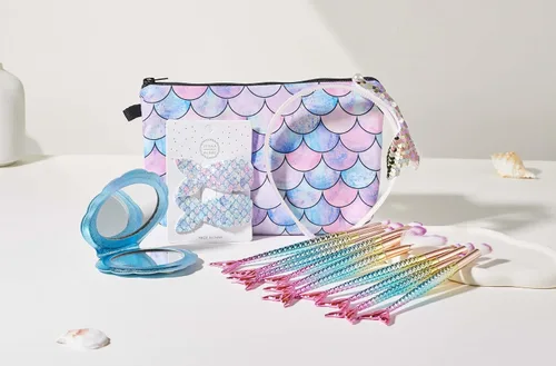 Miniatura 4 de COSHINE - Regalos de sirena para novia, 15 piezas de herramientas de maquillaje únicas, caja de regalo, brochas de maquillaje de sirena, bolsa
