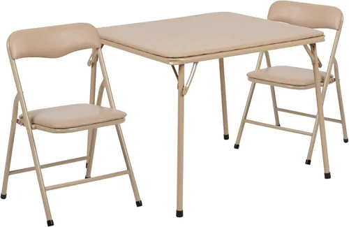Miniatura 33 de Flash Furniture Mindy Kids - Juego de mesa y sillas cuadradas plegables de 5 piezas para guardería y aulas, juego de mesa de actividades y sillas