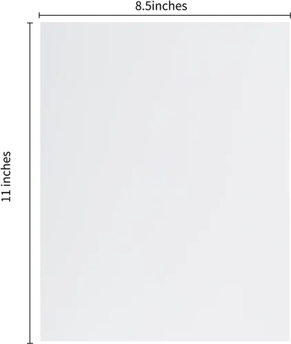 Miniatura 2 de 30 hojas de papel de cartulina de 8 1/2 x 11 pulgadas para manualidades e invitaciones (blanco)