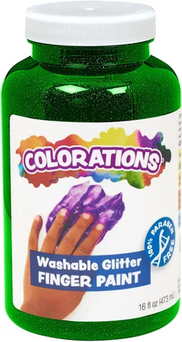 Miniatura 13 de Colorations Pinturas lavables para dedos, 16 fl oz, blancas, no tóxicas, cremosas, vibrantes, pintura para niños, manualidades, pasatiempos, Blanco