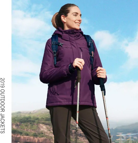 Miniatura 49 de CAMEL CROWN - Chamarra de esquí para mujer, impermeable, con capucha desmontable, rompevientos, forro polar, parka para lluvia