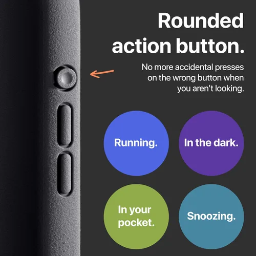Miniatura 2 de TineeOwl para iPhone 15 Pro Funda Magnética - Serie Dune, Compatible con MagSafe, TPU, Minimalista, Delgada/Fina, con Agarre y Forro de Microfibra
