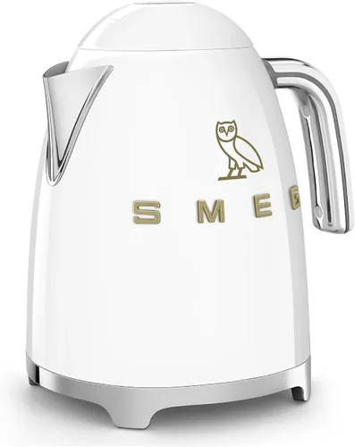 Miniatura 4 de Smeg x OVO - Hervidor eléctrico de 1.7 L, hervidor de té eléctrico OVO Collection Smeg de 7 tazas estilo retro de los años 50 (blanco)