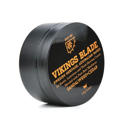 Miniatura 2 de Vikings Blade Crema de afeitado de lujo, patrimonio tradicional sueco, madera de sándalo y cedro rojo del Pacífico, 100% pura virilidad 5.3 oz