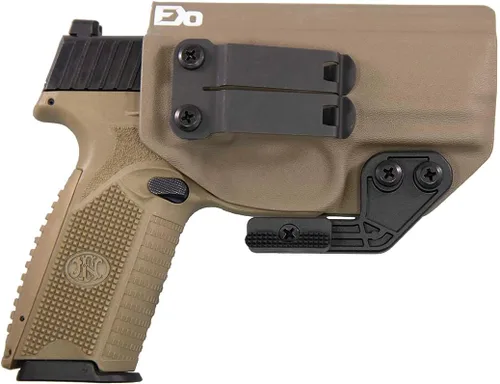 Miniatura 5 de FDO Industries IWB - Funda Kydex compatible con FN 509 – Discreet Carry Concepts de 1.5 pulgadas, clip de engranaje monobloque de metal – The Negro