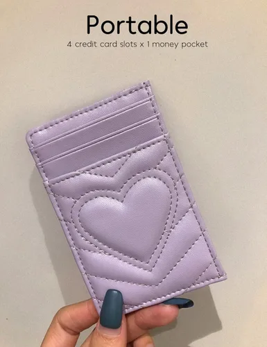 Miniatura 7 de Cartera acolchada de cuero con bloqueo RFID