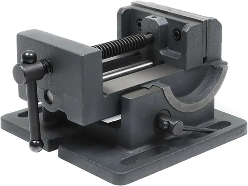 Miniatura 3 de Prensa de taladro industrial de sobremesa de 4 pulgadas con tornillo de banco resistente en ángulo para mecanizado de máquinas herramienta