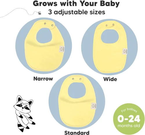 Miniatura 8 de KeaBabies Paquete de 8 baberos orgánicos para bebés para niñas y niños y paquete de 8 baberos orgánicos para bebés para niñas y niños, baberos