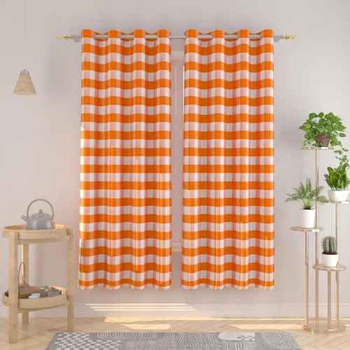 Miniatura 31 de Cortinas de 24 pulgadas de largo con diseño Buffalo Check Gingham Plaid para ventanas de cocina y baño, tratamiento para ventanas con 2 paneles