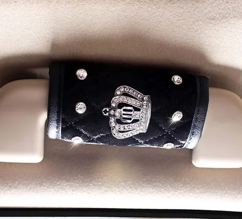 Miniatura 25 de Paquete de 2 fundas brillantes para manija de puerta de seguridad para automóviles, con cristales brillantes, almohadillas protectoras para manija