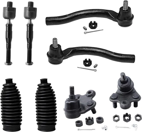 Miniatura 116 de Detroit Axle – Kit de suspensión delantera para Hyundai 2013-2018 Santa Fe 2 enlaces de barra de estabilizador 4 varillas de amarre interiores