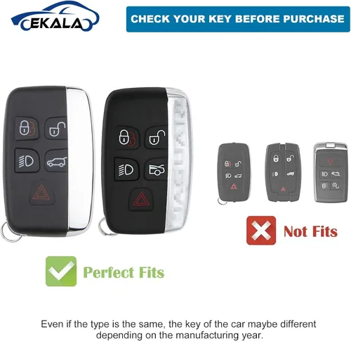 Miniatura 2 de EKALA Funda para Llavero de TPU Suave de Protección Completa con Keychain, Azul, Azul