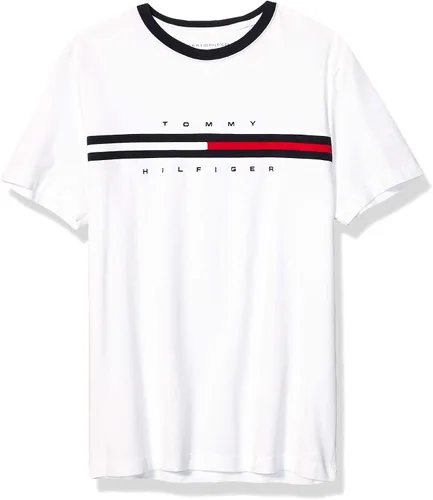 Miniatura 4 de Tommy Hilfiger - Camiseta de manga corta con estampado de rayas distintivas para hombre
