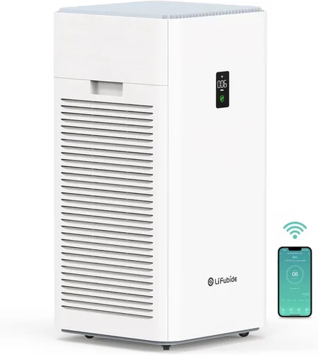 Purificador de aire para habitación grande, H13 True HEPA, cobertura de 4555 pies cuadrados, 24 dB de bajo ruido para purificadores de aire de Y1000