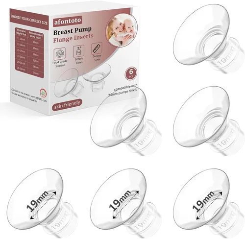 Miniatura 15 de Inserto de brida de 17 mm, Compatible con piezas de repuesto para sacaleches portátiles S9/S12/S9Pro/S12Pro, Protector/inserto de brida de bomba