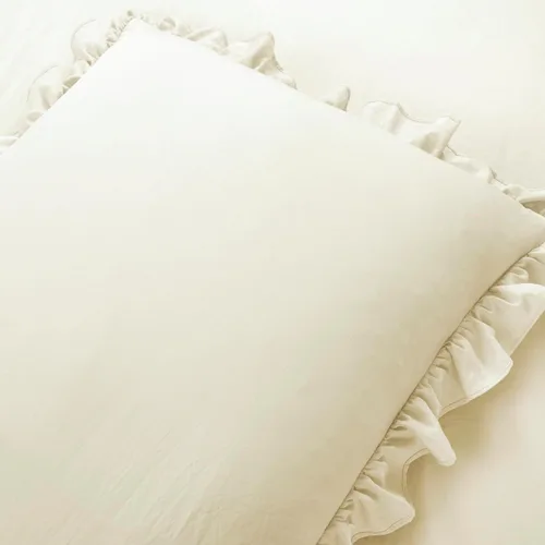 Miniatura 6 de Lush Decor - Juego de colcha con volantes de 3 piezas de lujo, estilo de casa de campo, elegante detalle de volantes, diseño clásico y atemporal