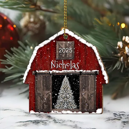 Miniatura 11 de Hyturtle Regalos de Adornos de Navidad Personalizados para Amantes de Vacas Highland - Adorno de Cerámica Navideño de Vaca Highland con Nombre