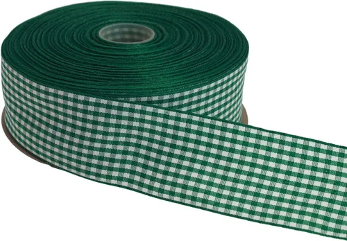 Miniatura 18 de Cinta a cuadros de 50 yardas cada rollo 100% poliéster con borde tejido (1/1-2 pulgadas x 50 yardas, negro)