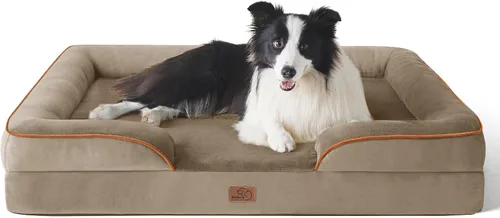 Miniatura 31 de Bedsure Cama ortopédica XL para perros extragrandes, cama lavable para perros y gatos, impermeable, cómodo sofá para perros con funda extraíble
