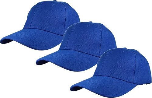 Miniatura 68 de Gelante - Gorra lisa de béisbol ajustable con correa trasera (3 unidades)