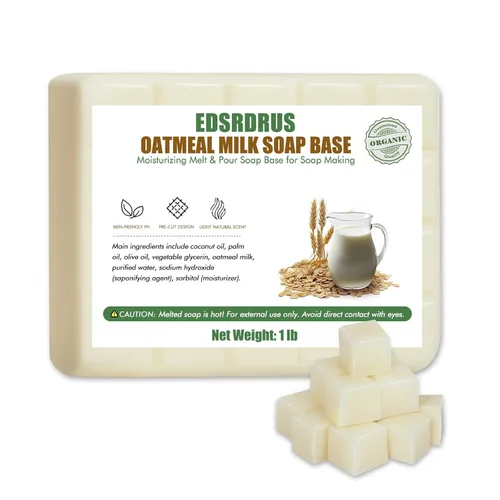 Miniatura 13 de EDSRDRUS Base de jabón aromática de 2 libras, hecha a mano con miel y aceite de coco, base de jabón hidratante para derretir y verter