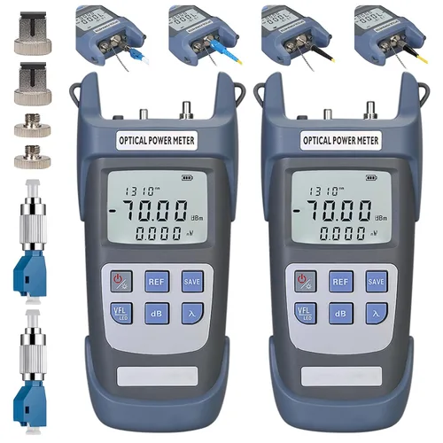 Miniatura 8 de Probador de fibra óptica 3 en 1 función Medidor de potencia óptica portátil (FC/SC/ST) y localizador visual de fallas e iluminación LED, probador