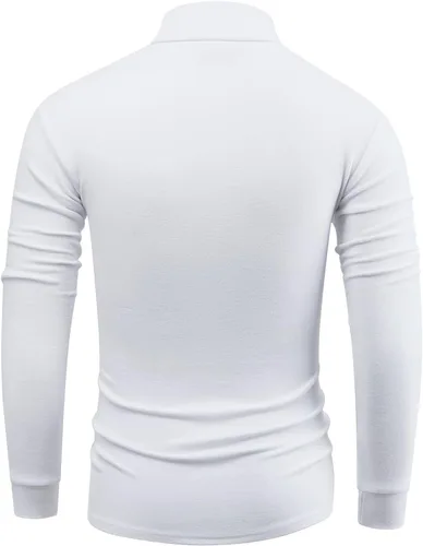 Miniatura 2 de Camisas de manga larga con cuello alto y forro polar para hombre