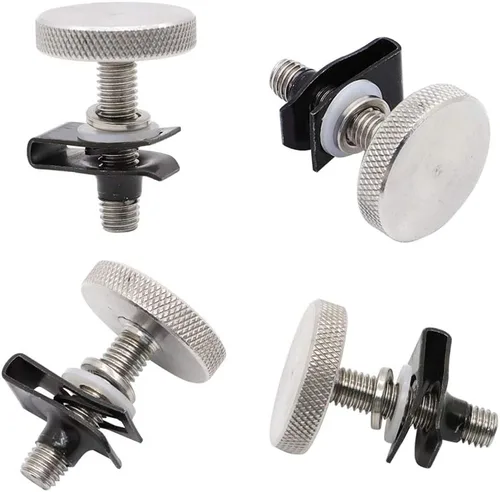 Miniatura 4 de Alargar cerraduras de alforja de montaje de seguridad antirrobo para Harley Touring 1985-2020 acero inoxidable