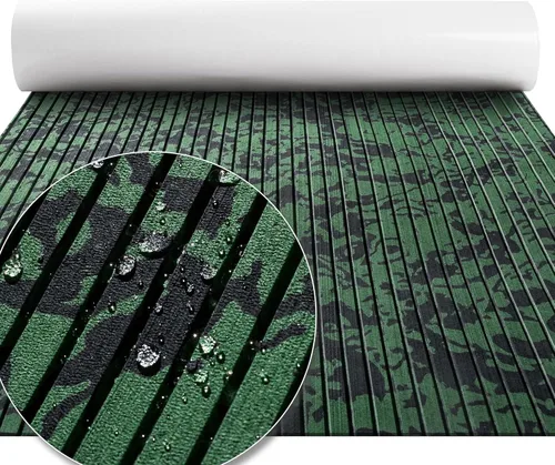 FOCEAN Pisos para lancha de espuma de etilvinilacetato, cubierta de lancha, piso marino camuflado, autoadhesivo, alfombrillas marinas para lanchas,
