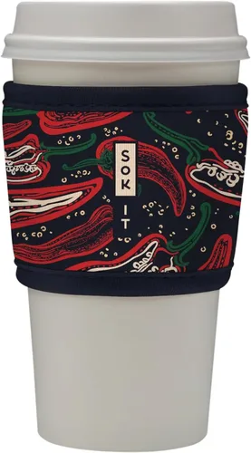 Miniatura 182 de Sok It HotSok Coffee & Tea - Funda de neopreno con aislamiento reutilizable (floral abstracto)