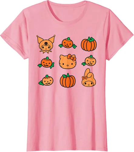 Miniatura 11 de Camiseta de Halloween Hello Kitty My Melody Kuromi Pumpkins