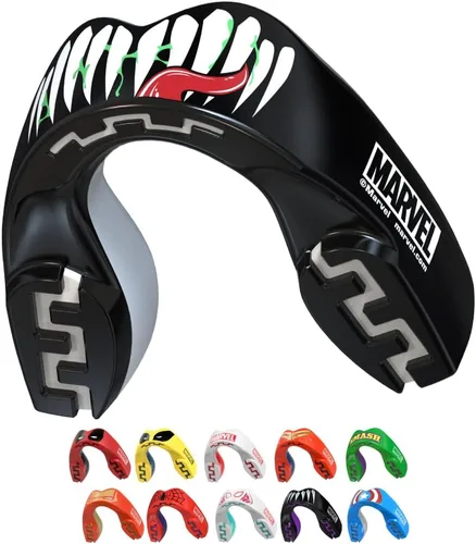 Miniatura 11 de Marvel Sport Mouth Guard, Dual Layer Mouthguard for Adults & Youth with Case (Beast, Junior (up to 11 Years))