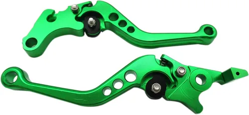 Miniatura 2 de BLUE ELF Palanca de embrague de freno corto CNC 6 posiciones verde para Honda CBR250R 2011-2013, CBR300R 2014-2016, CB300F/FA 2014-2016