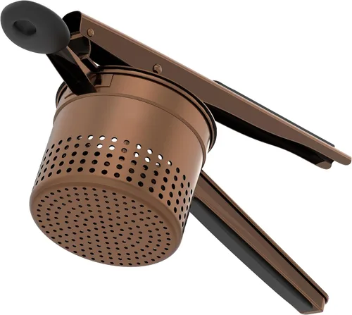Miniatura 13 de GloTika Ricer de papas grande de 15 onzas con 3 discos intercambiables, triturador de papas de acero inoxidable resistente con mango ergonómico