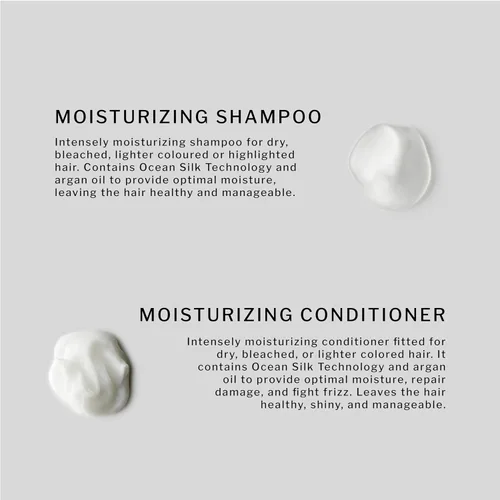 Miniatura 2 de SACHAJUAN Juego de champú y acondicionador hidratante Tecnología Ocean Silk y aceite de argán para hidratación profunda Repara el cabello seco