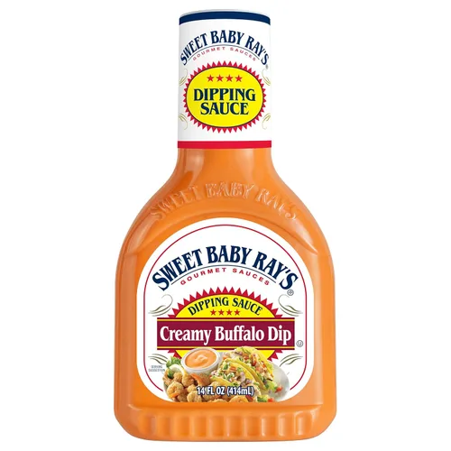 Miniatura 3 de Sweet Baby Ray's Creamy Buffalo Wing Salsa para inmersión, botellas de 14 onzas, (paquete de 6)