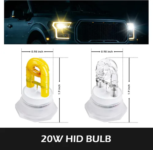 Miniatura 3 de Kit de luces estroboscópicas de emergencia escondidas, 4 bombillas HID, 13 patrones intermitentes, cable de 16 pies con controlador de faros