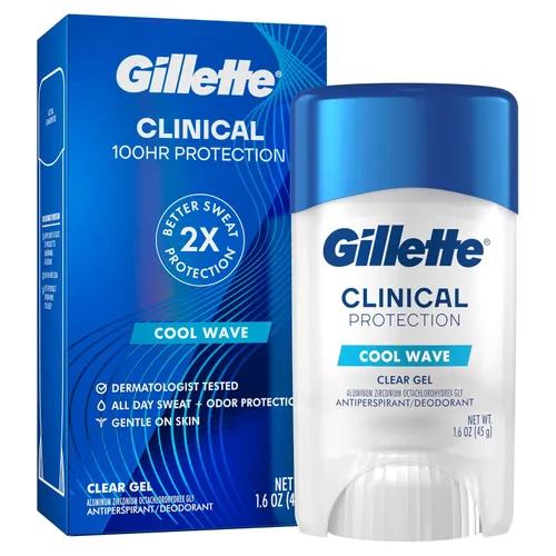 Miniatura 10 de Gillette Antitranspirante clínico y desodorante para hombres, protección contra el sudor y el olor 72 horas, frescura de larga duración, tecnología
