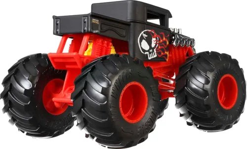Miniatura 5 de Hot Wheels Camiones de Juguete Monstruo, Agitador de Huesos de Gran Tamaño de Metal a Escala 1:24, Vehículo de Juego para Niños y Coleccionistas