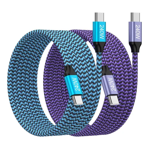 Cable de carga rápida tipo C para iPhone 17, 240 W, USB C a USB C, cable de carga para iPhone 17 Pro Max 17 Pro Air 17, cable de alimentación de