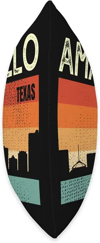 Miniatura 2 de Amarillo TX USA Flag Souvenir Amarillo Texas Town Skyline - Almohada (16 x 16 pulgadas), multicolor