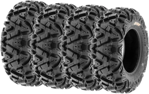 Miniatura 11 de SunF Power.I - Neumático para todoterreno ATV/UTV, de 22x7-12 pulgadas delanteros y 22x10-12 pulgadas traseros, set de 4, A033, 6 PR, sin cámara